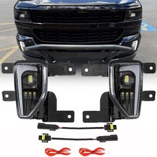 Led Fog Lights W Daytime Running Lamps For Chevy Silverado 1500 2016 2017 2018