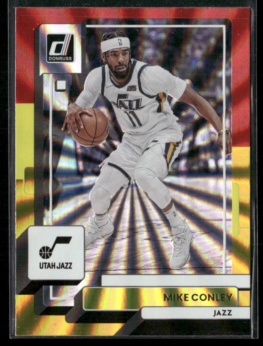 2022-23 Donruss #112 Mike Conley Holo Laser Red Yellow