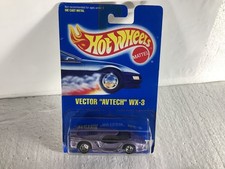Hot Wheels Vector Avtech Wx-3 Purple 207 On Blue Card Card Is Not Mint Opener