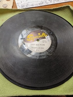 2 SIDED GUITAR RIPPIN ROCKIN BLUES-FRANKIE LEE SIMS-LUCY MAE BLUES-SPECIALTY