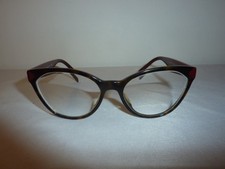 Prada VPR02T-F USH-1O1 Womens Eyeglasses Frames Havana Cats Eye 54/17 140 Used