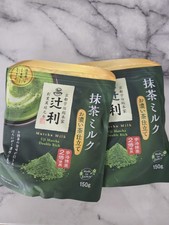 JAPAN TSUJIRI Matcha Milk Green Tea Powder Latte SweetCafe 2pack UJI KYOTO 150g