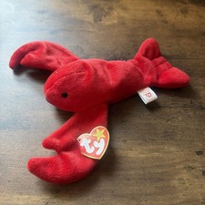 RARE Ty Beanie Baby Pinchers the Lobster 4026 Retired Tags 6-19-93 PVC