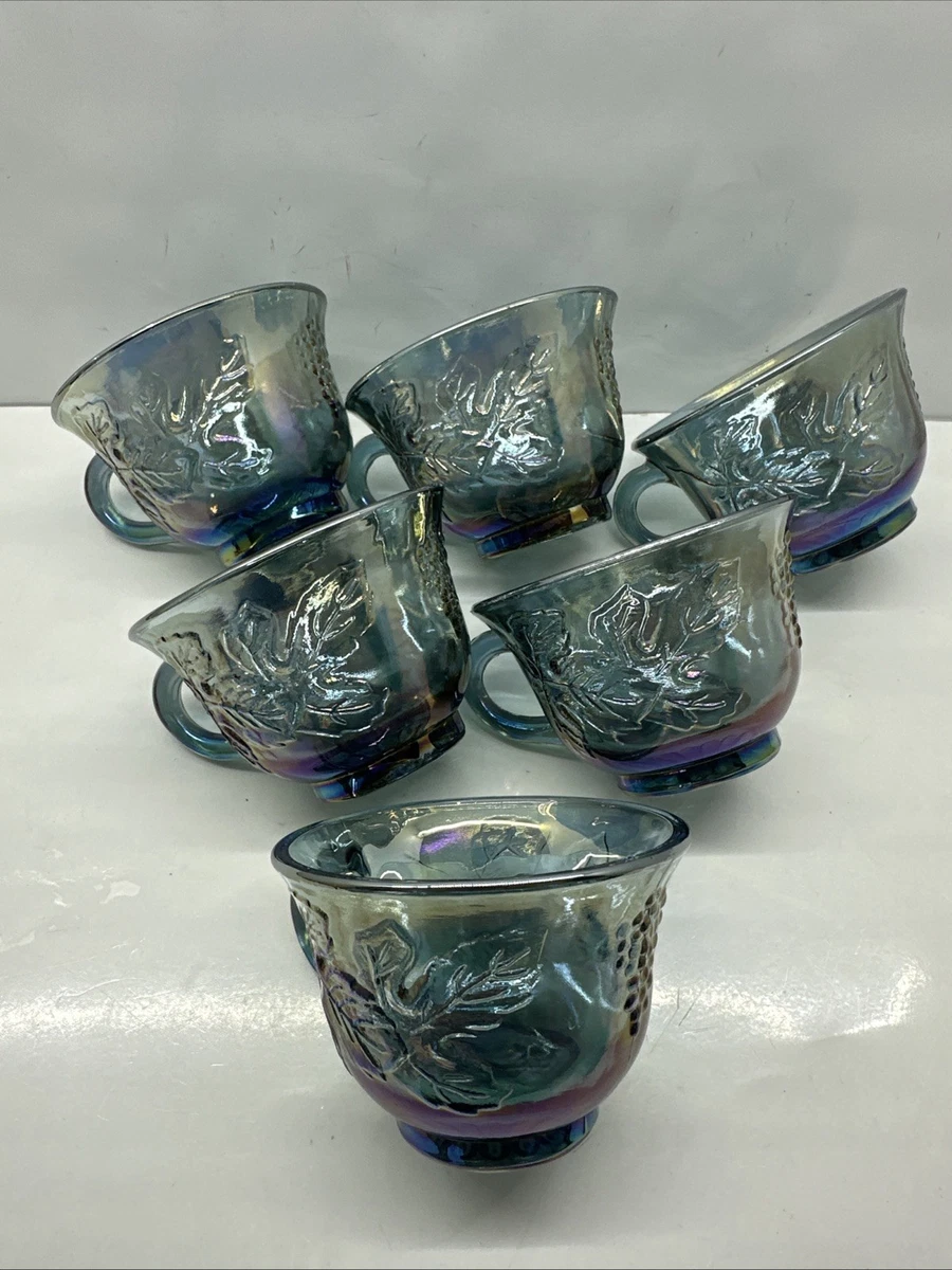 Carnival Glass Punch Cups In Vintage Imperial Carnival Glass for