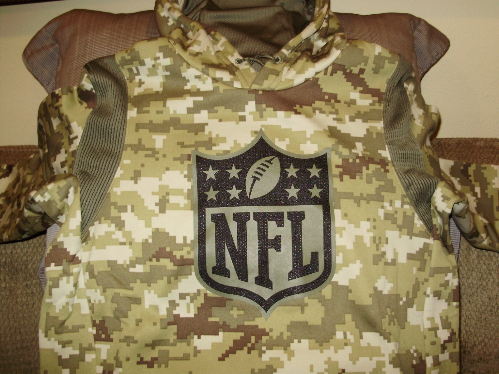 SACAI X NIKE NFL Nike Dri Fit DH2631 222 Camouflage Salute Military Felpa con Cappuccio Giacca Uomo Medium