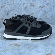 BOGS Sandstone Womens Size 7 Shoes Black Gray Composite Safety Toe Work Sneakers