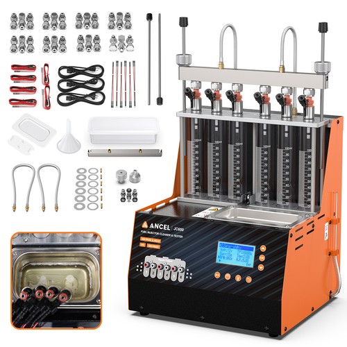 ANCEL JC600 GDI Piezo 6-Cylinder Car Fuel Injector Tester Cleaner ...