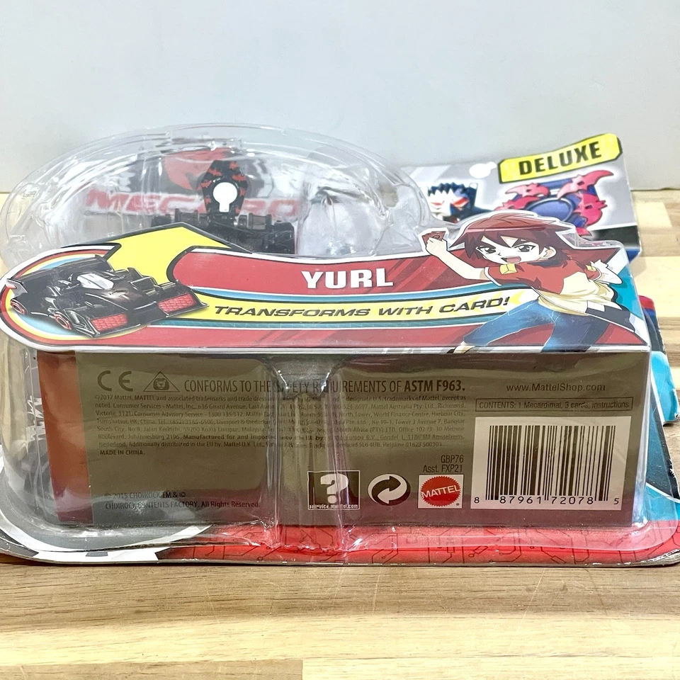Figura de acción Mecard Deluxe YURL Mecardimal Transforming Robot Toy Car Mattel Foto 3 de 3