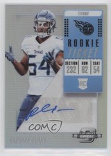 2018 Panini Contenders Optic Rookie Ticket Auto Rashaan Evans #152 Auto 0a8t
