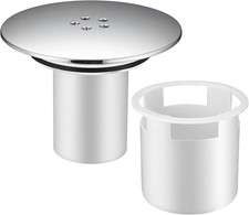 Shower Tray Drain Cover Outlet Replacement, 90Mm/115Mm Chrome Shower Trap Parts,