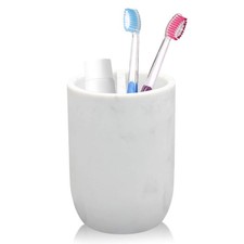 Toothbrush Holder Polyresin Toothbrush Organizer Stand,Multi-Functional Tooth...