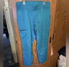 Teal Cherokee Workwear Scrub Pants Revolution NWOT Large Regular