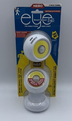 NEW NEBO LED EYE SMART SENSOR LIGHT 2PC COMBO W/ MAGNETIC BASE