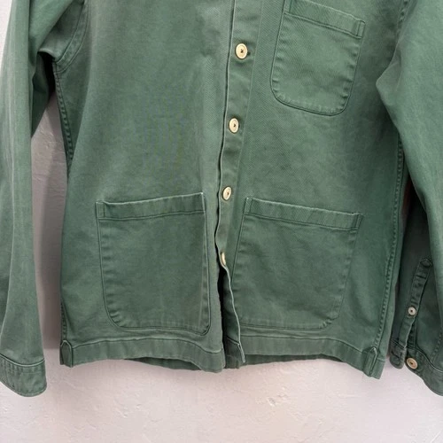 Brooklyn Tailors + Willys Detroit Chore Coat Men Size Medium Green Fits Small image 5