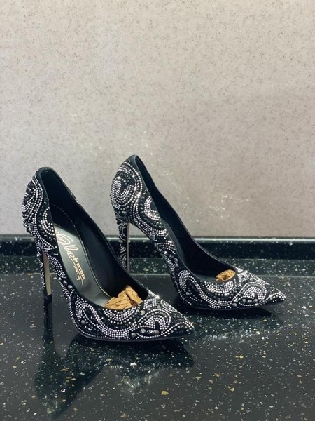 Women Le Silla Heels Black Suede 37
