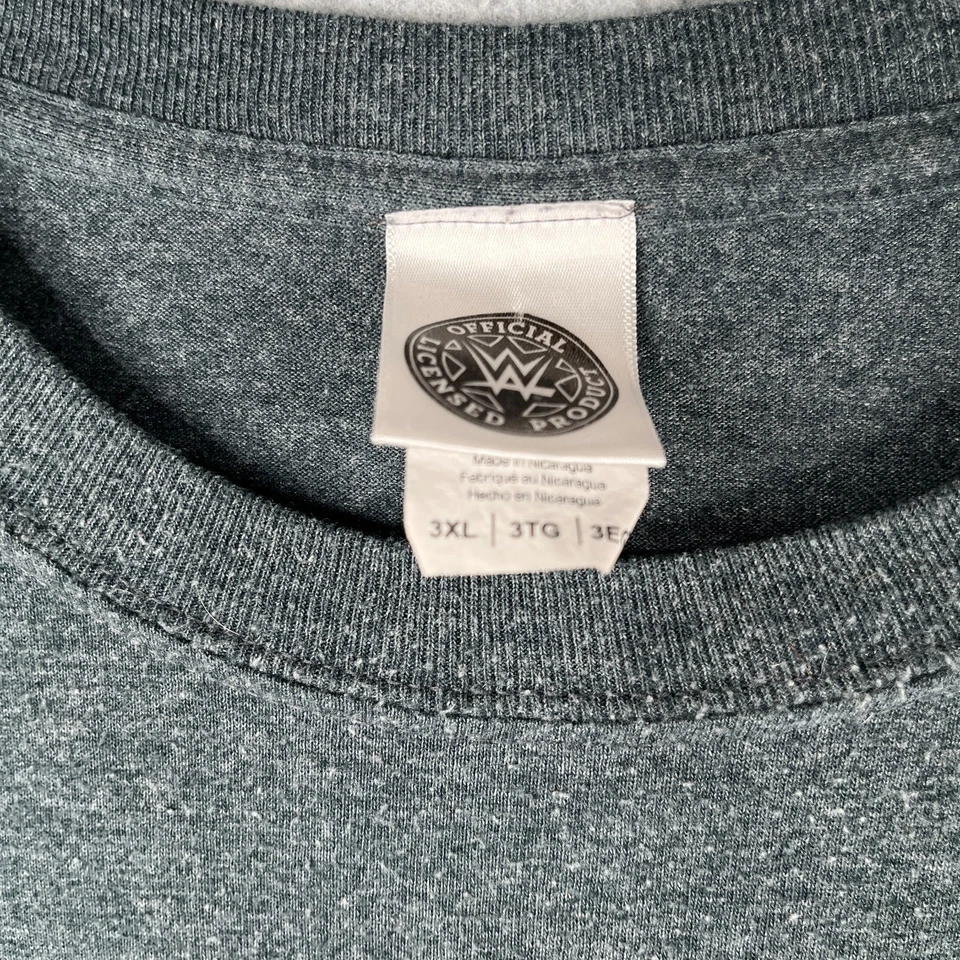 Camisa Wrestle Mania Adulto Gris 3XL Gris Estampado Gráfico Para Hombre Foto 4 de 4