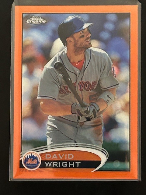2012 Topps Chrome David Wright Orange Refractor #41 NY METS Color Match