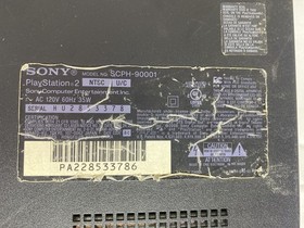 Sony PlayStation 2 Slim Console bundle (SCPH-90001) - Black - Tested/works