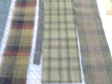 Tissu Laine Teint Bleu Vert Pour Tapisserie Au Crochet - Jan's Primitive - 16 X 27 Pouces