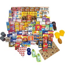Kaufmannsladen Set 95 teilig Zubeh&ouml;r f&uuml;r Kinderk&uuml;che Kaufladen Markenprodukte