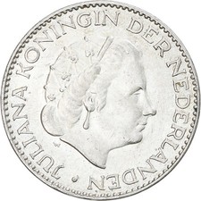 Münze, Niederlande, Juliana, Gulden, 1956, Utrecht, SS, Silber, KM:184