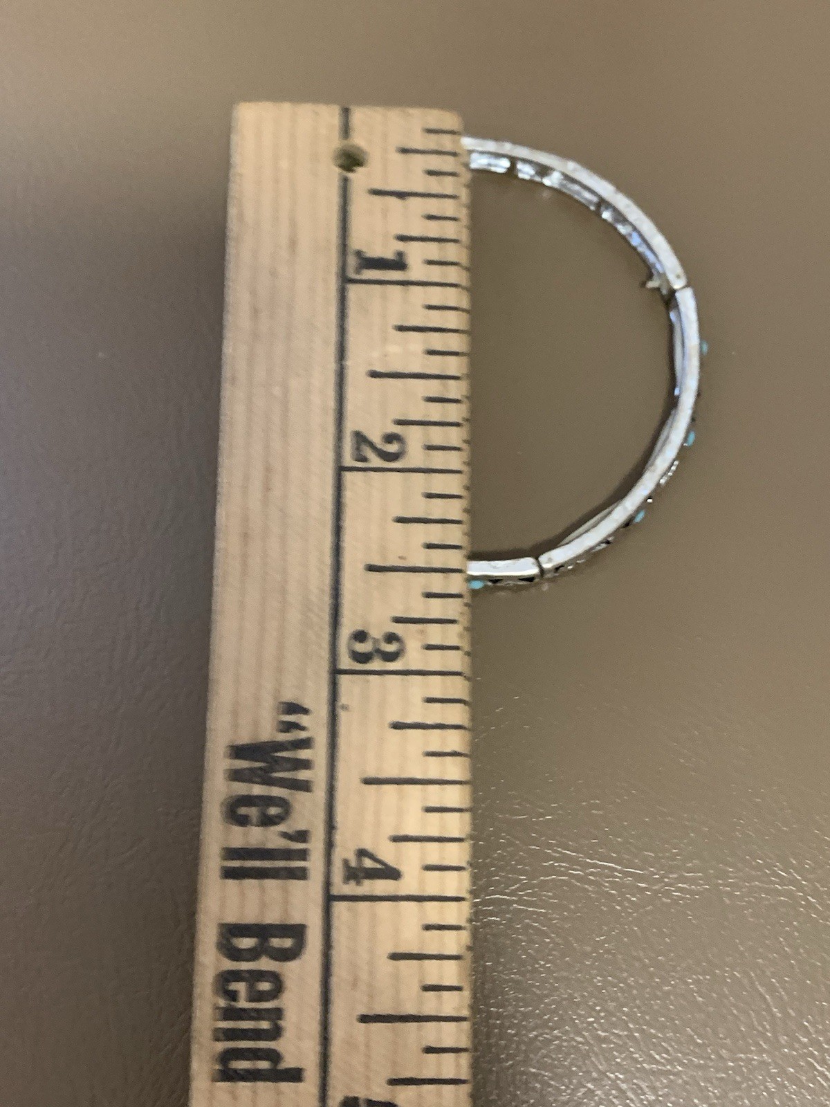 Turquoise Accent Stackable Stretch Bangle Bracele… - image 4