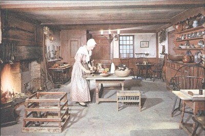 Conkey's Tavern Küche Postkarte Amerikanisches Museum in Großbritannien Claverton Manor