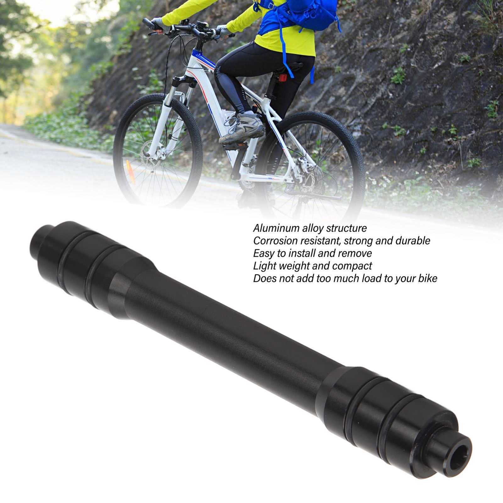 Bike Wheel Fork Axle Thru Axle Adapter Aluminum Alloy Barrel Shaft For