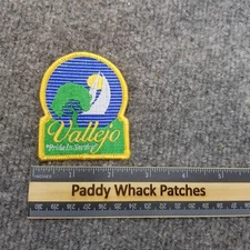 Vallejo CA California Trucker Hat Iron On Patch Rare Pride In Service Logo Boat