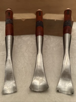 Swiss / German Style 3 Spoon Gouge Pro Set 9a / 26mm, 21mm & 8a / 18mm