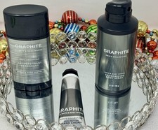 3-Pc Bath Body Works Graphite Men's Deodorizing Spray, Antiperspirant Cream