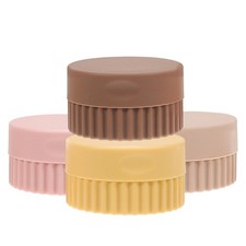 4 Pcs Travel Size Cream Containers Sample Jars with Lids Small for