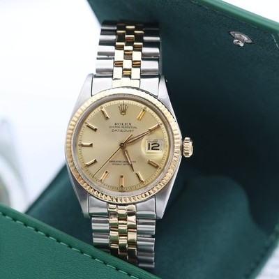 Rolex Datejust Ref. 1601 Stahl/Gold - Champagner Zifferblatt - Jubiläumsarmband