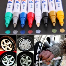 2X / 1X PERMANENT CAR TYRE TIRE METAL WOOD PAINT PEN OIL BASED MARKER WATERPROOF
