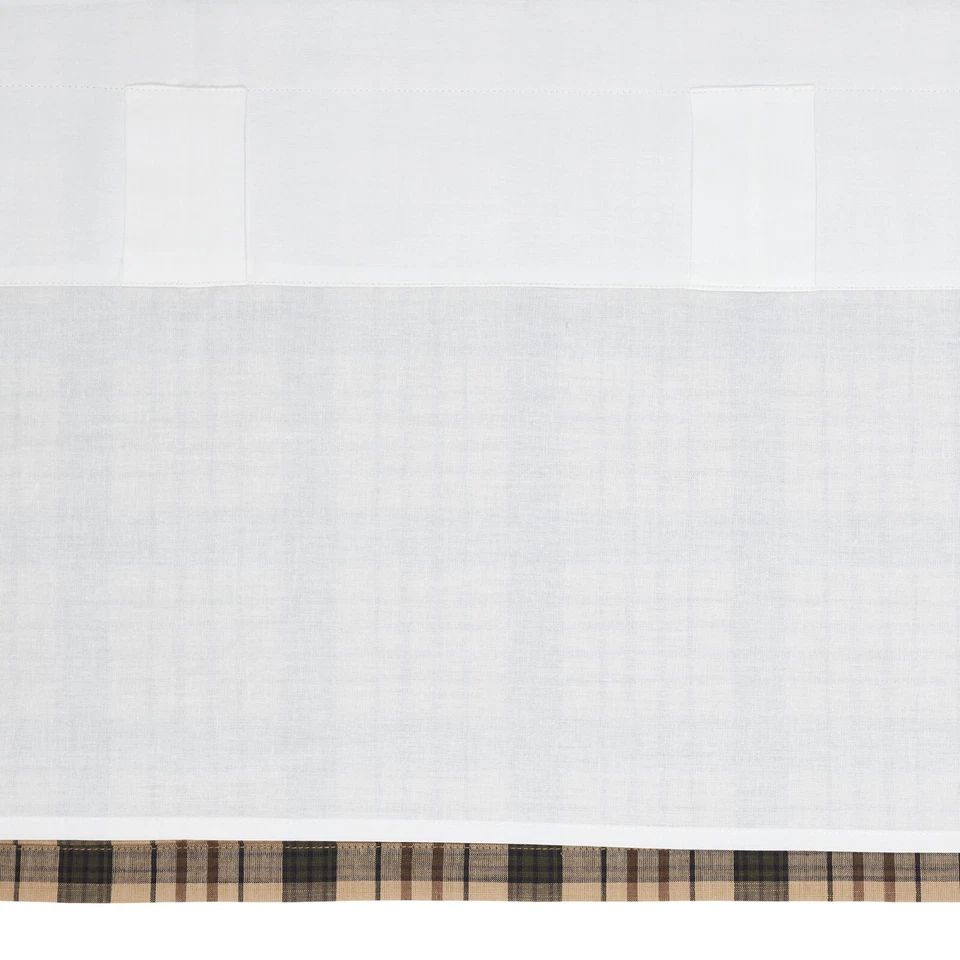 Molino de sidra panel a cuadros 84" cabaña de troncos cabaña caqui verde ruso VHC marcas forradas Foto 4 de 4