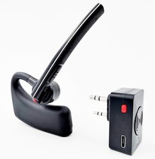 WALKIE TALKIE BLUETOOTH HEADSET EARPIECES W/NOISE CANCELLING MIC, HANDSFREE