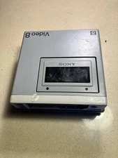 Video Cassette Recorder Sony EVO-210 Video 8 VCR Player 6V DC In Beige Color