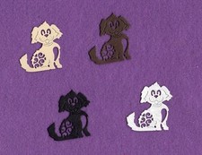 DOG fancy die cuts scrapbook cards