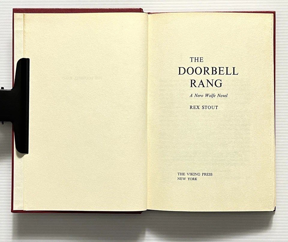 The Doorbell Rang by Rex Stout Nero Wolf Mystery HC 1965 Foto 3 de 4
