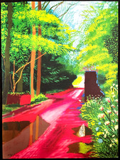 David Hockney Lithographie COA