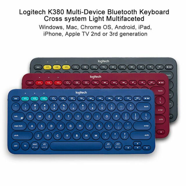 Logitech K380 79 Key Wireless Bluetooth V3 Keyboard Compact Multi Device Blue For Sale Online Ebay