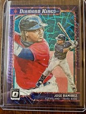 Jose Ramirez 2021 Donruss Optic Diamond Kings Base Teal Velocity #8 05/35