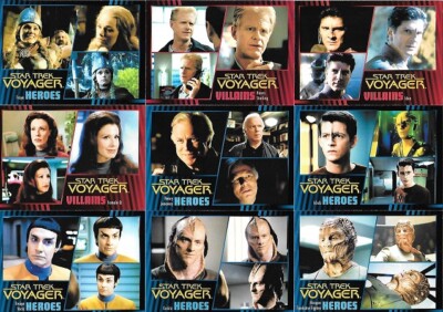 STAR TREK VOYAGER HEROES & VILLAINS EINZELKARTEN AUSWAHL