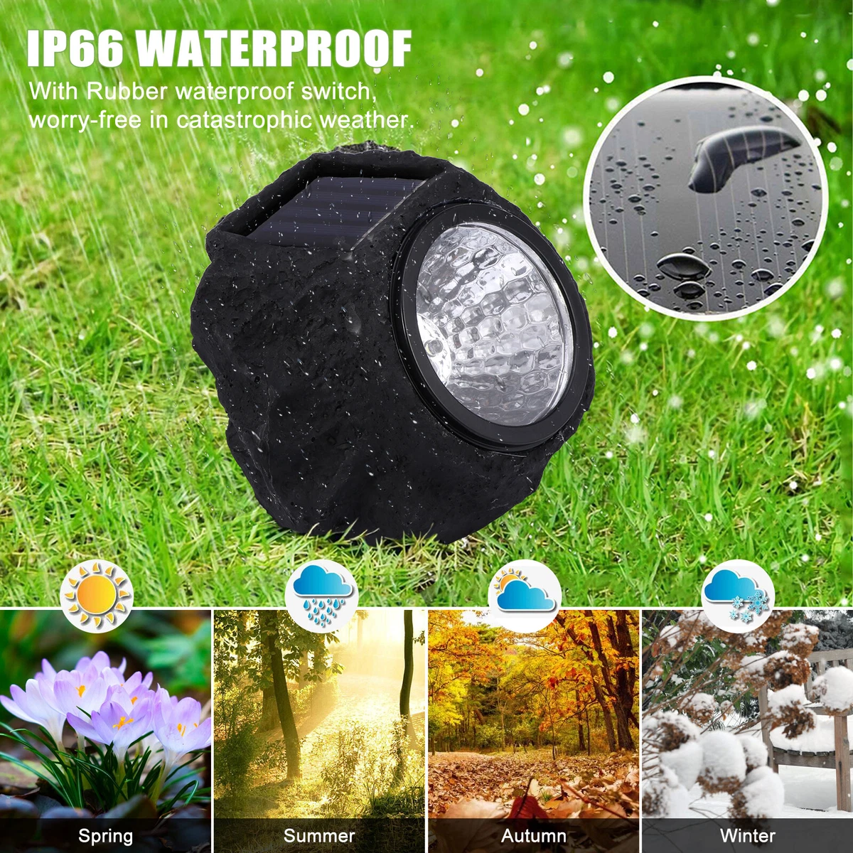 Rock light solar online