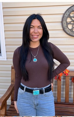 Turquoise And  Sterling Silver Buckle, and a bench- made saddle belt by Bonfe