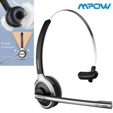 MPOW Headset Headphones Bluetooth with Microphone for Call PC Computer Laptop
