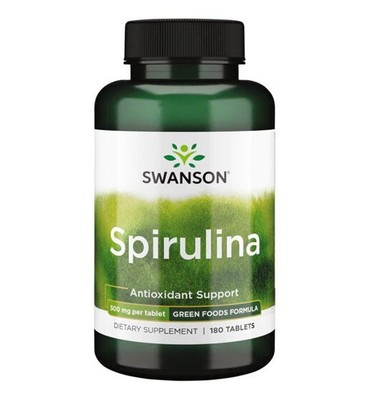 Swanson Spirulina 500mg 180 Tablets