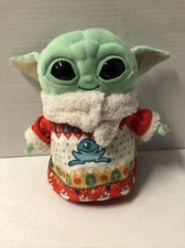 Star Wars Mandalorian Child Plush Baby Yoda Grogu Ugly Holiday Sweater Mattel 8"