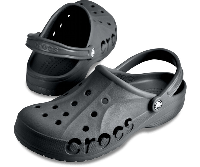 NEW w/ Tags Crocs Unisex Baya Graphite Slingback Clogs US Mens 4 / Womens 6