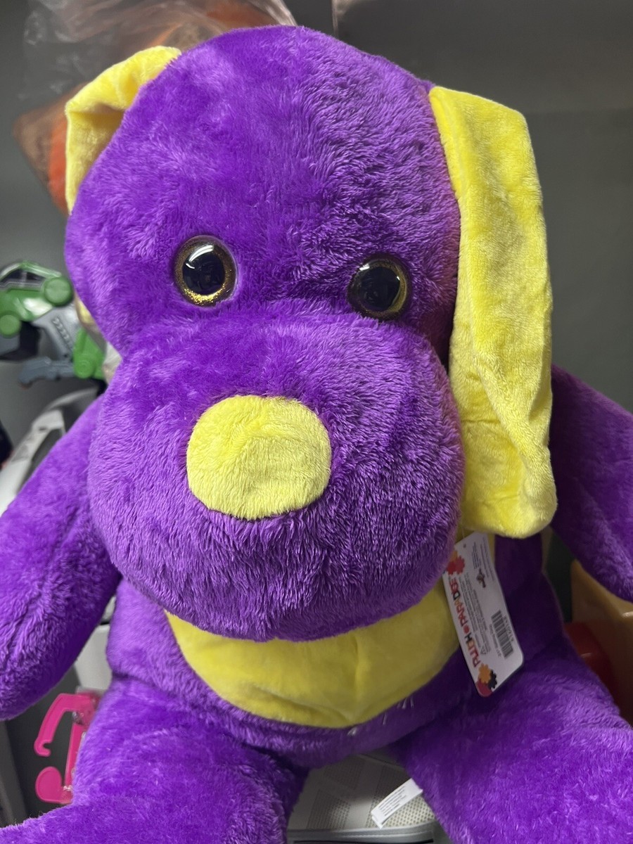 OVERSIZE New 32” NEON DOG PURPLE/GREEN (23” Sitting)Plush Paradise